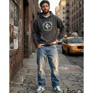 LRG Men’s‎ True Straight Fit Blue Denim Jeans Skater Streetwear 36x30 Y2K